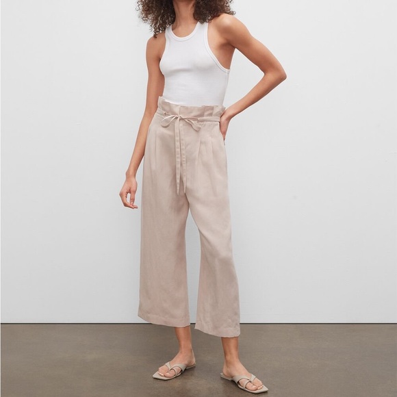 $169 Club Monaco Anreannah Wide Leg Pants Size 4 Light Mauve womne's - Picture 1 of 7